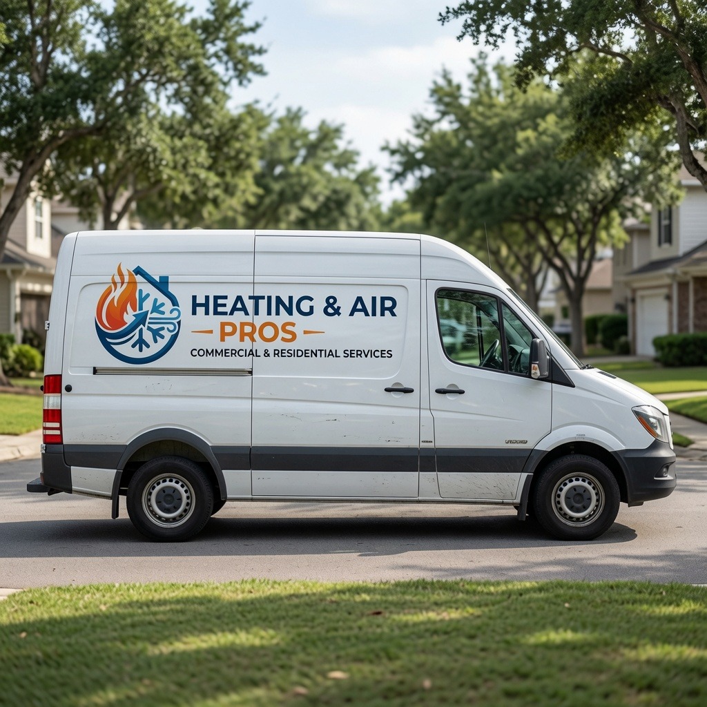 Local heating and air service van serving Buckeye